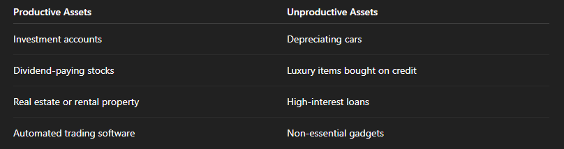 A disciplined trader views every financial decision through this lens: Does it add to my assets or increase my liabilities