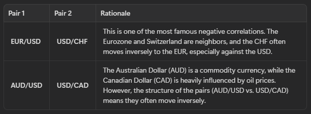 Strong Negative Correlations